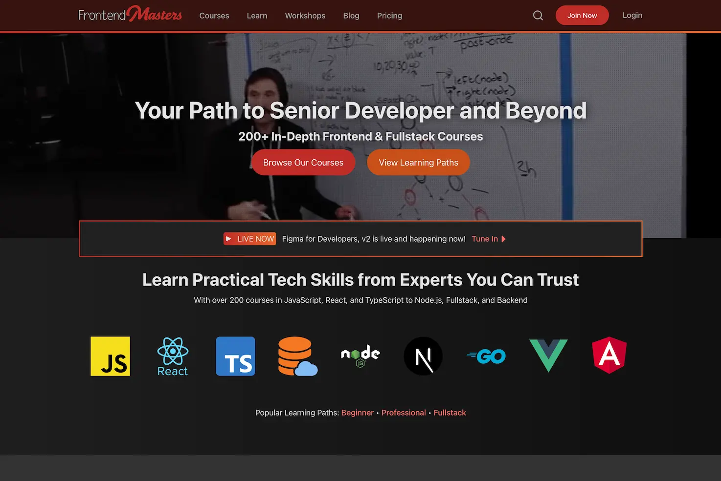 Frontend Masters — Full-Stack to Backend Learning Path